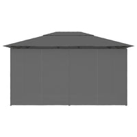 Gazebo da Giardino con Tende 4x3 m Antracite 47960