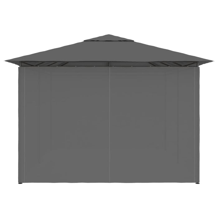 Gazebo da Giardino con Tende 4x3 m Antracite 47960