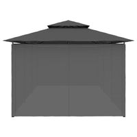 Gazebo con Tende 600x298x270 cm Antracite 47966
