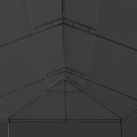 Gazebo con Tende 600x298x270 cm Antracite 47966