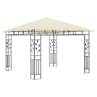 Gazebo con Zanzariera 3x3x2,73 m Crema 180 g/mÂ²