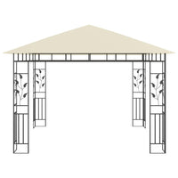 Gazebo con Zanzariera 3x3x2,73 m Crema 180 g/mÂ²