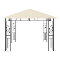 Gazebo con Zanzariera 3x3x2,73 m Crema 180 g/m² 47969