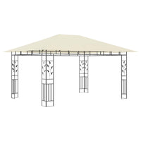 Gazebo con Zanzariera 4x3x2,73 m Crema 180 g/mÂ² cod mxl 58826