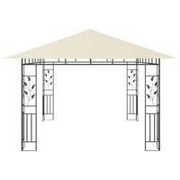 Gazebo con Zanzariera 4x3x2,73 m Crema 180 g/mÂ² cod mxl 58826