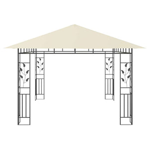 Gazebo con Zanzariera 4x3x2,73 m Crema 180 g/mÂ² cod mxl 58826