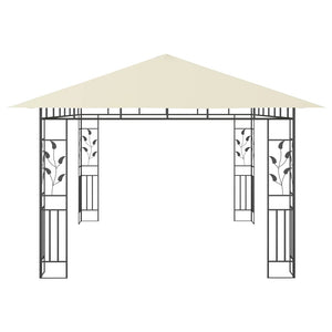 Gazebo con Zanzariera 4x3x2,73 m Crema 180 g/m² 47970