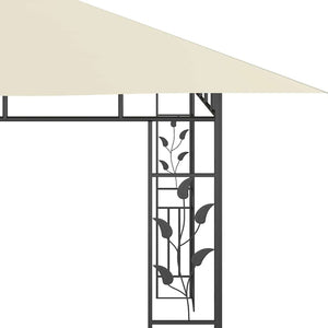 Gazebo con Zanzariera 4x3x2,73 m Crema 180 g/mÂ² cod mxl 58826