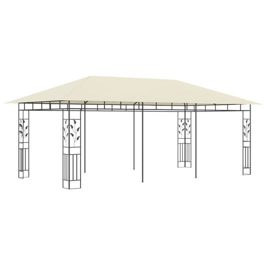 Gazebo con Zanzariera 6x3x2,73 m Crema
