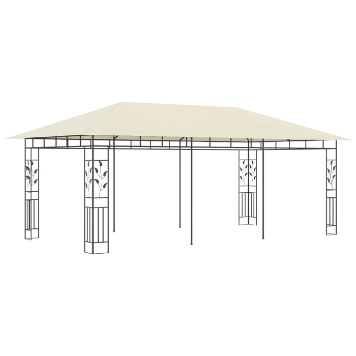 Gazebo con Zanzariera 6x3x2,73 m Crema