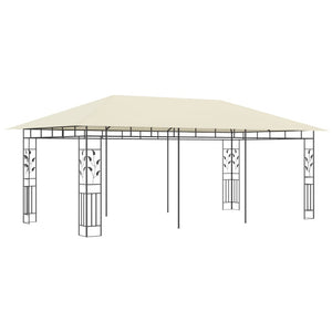 Gazebo con Zanzariera 6x3x2,73 m Crema 47971