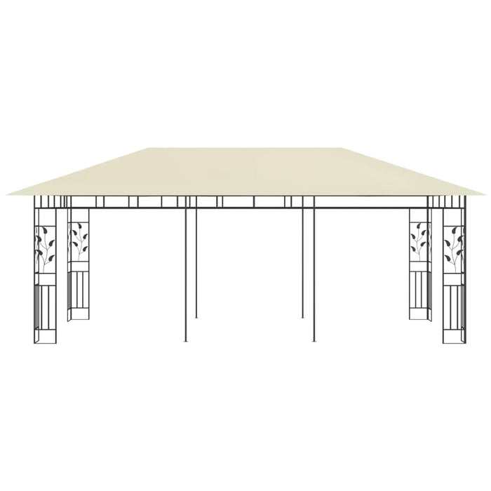 Gazebo con Zanzariera 6x3x2,73 m Crema