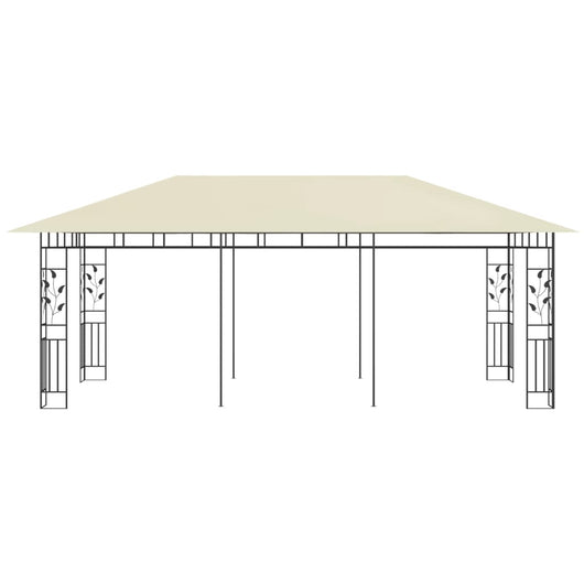 Gazebo con Zanzariera 6x3x2,73 m Crema 47971