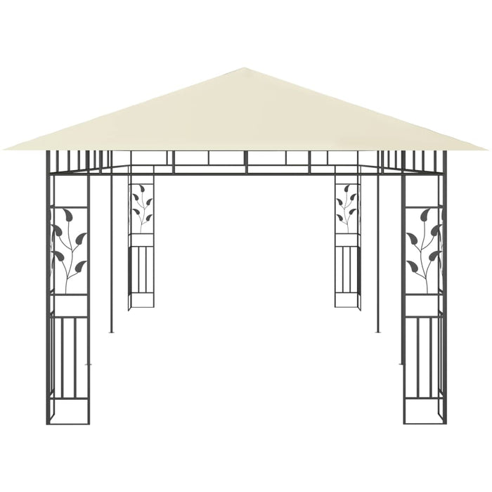 Gazebo con Zanzariera 6x3x2,73 m Crema