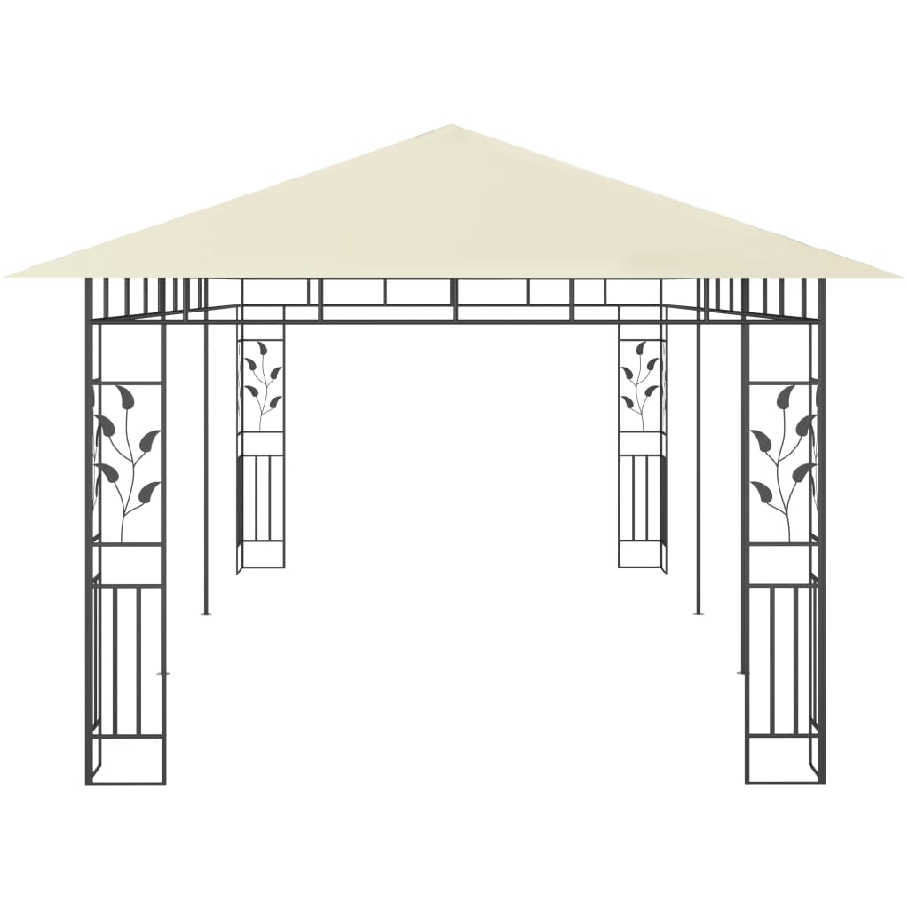 Gazebo con Zanzariera 6x3x2,73 m Crema 47971