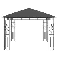 Gazebo con Zanzariera 3x3x2,73 m Antracite 180 g/mÂ²