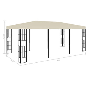 Gazebo 3x3 m Crema 47983