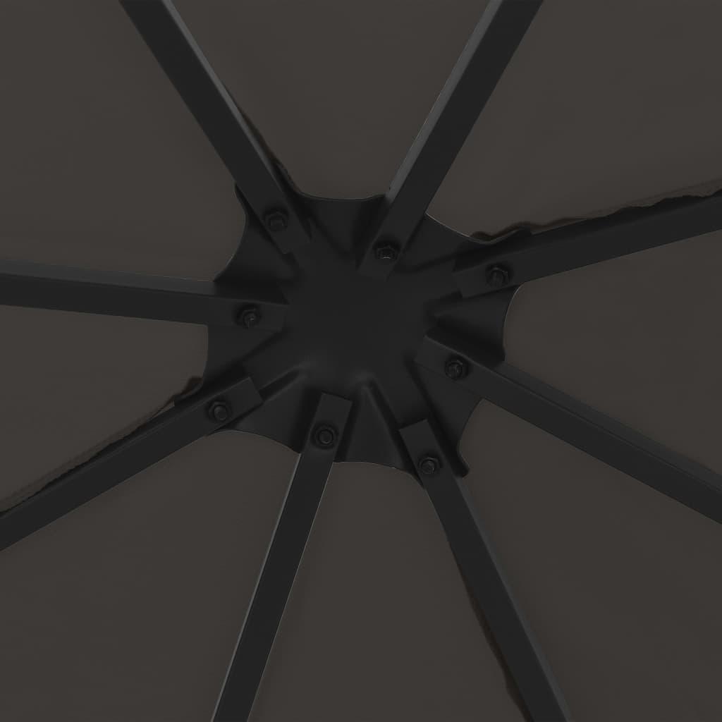 Gazebo 3x3 m Antracite 47984