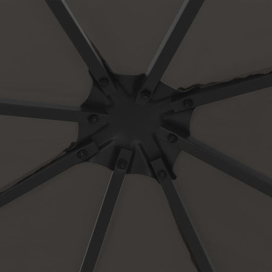 Gazebo 3x3 m Antracite 47984