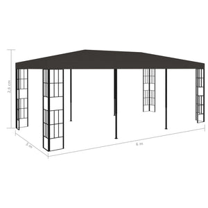 Gazebo 3x6 m Antracite