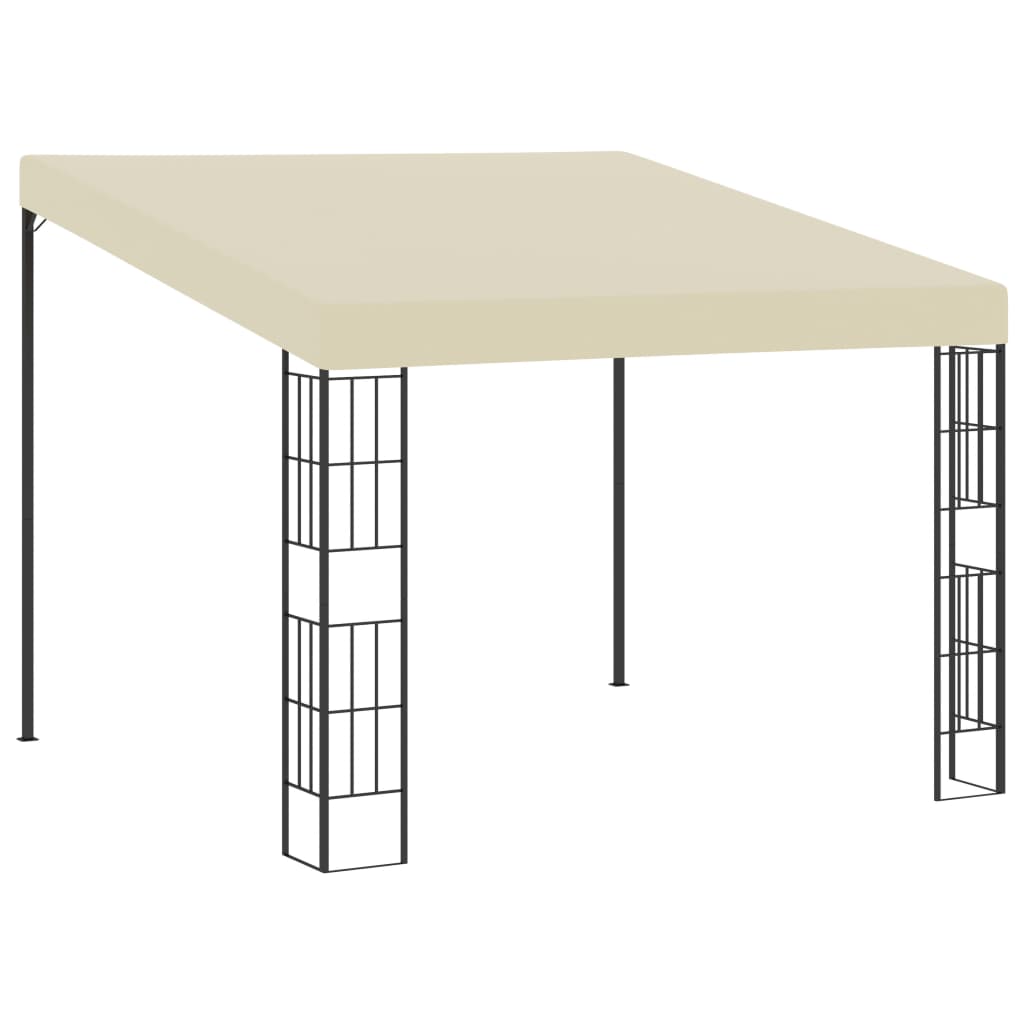 Gazebo a Parete 3x3 m Crema in Tessutocod mxl 87654