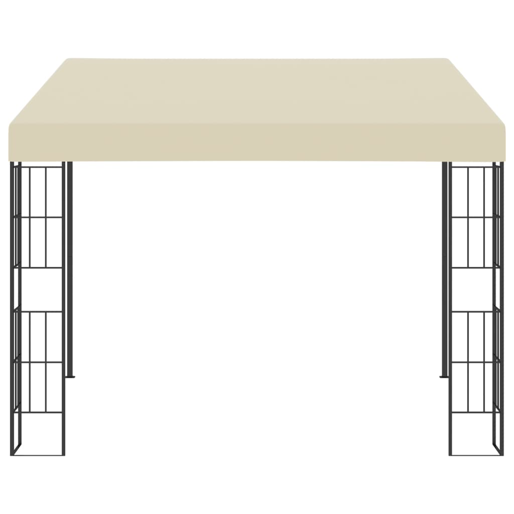 Gazebo a Parete 3x3 m Crema in Tessutocod mxl 87654