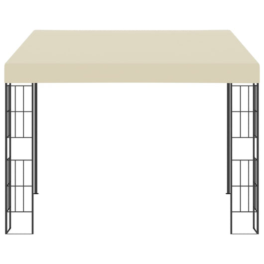 Gazebo a Parete 3x3 m Crema in Tessutocod mxl 87654
