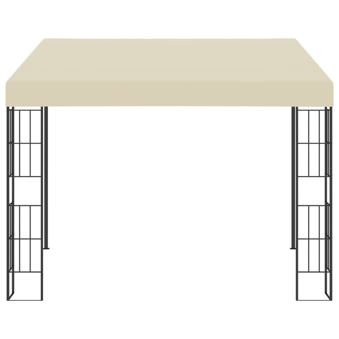 Gazebo a Parete 3x3 m Crema in Tessutocod mxl 87654