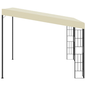 Gazebo a Parete 3x3 m Crema in Tessutocod mxl 87654