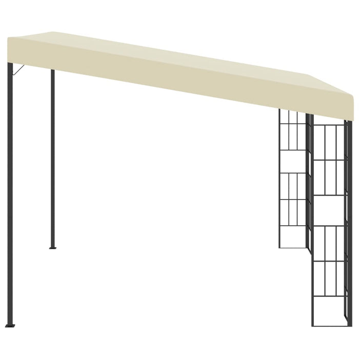 Gazebo a Parete 3x3 m Crema in Tessutocod mxl 87654