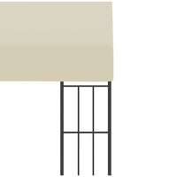 Gazebo a Parete 3x3 m Crema in Tessuto 47987