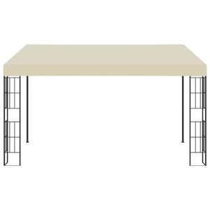 Gazebo a Parete 3x4 m Crema in Tessutocod mxl 121151