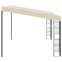 Gazebo a Parete 3x4 m Crema in Tessutocod mxl 121151