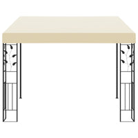 Gazebo a Parete 3x3x2,5 m Crema