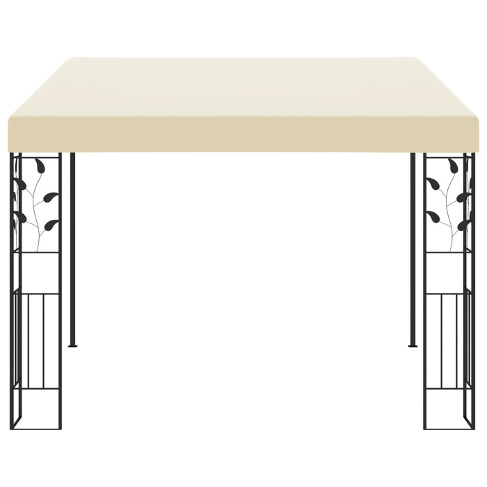 Gazebo a Parete 3x3x2,5 m Crema