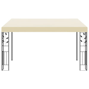 Gazebo a Parete 4x3x2,5 m Crema 47998