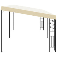 Gazebo a Parete 6x3x2,5 m Crema