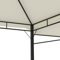 Gazebo con Tetto Doppio Estendibile 3x3x2,75 m Crema 180 g/mÂ²