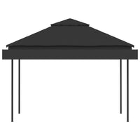 Gazebo Tetto Doppio Estendibile 3x3x2,75 m Antracite 180 g/mÂ²