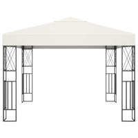Gazebo 3x3 m Crema in Tessuto 48005