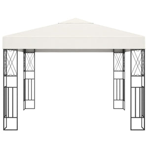 Gazebo 3x3 m Crema in Tessuto 48005