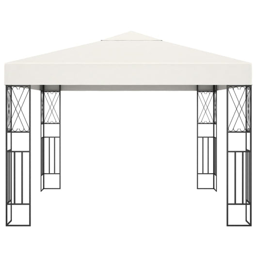 Gazebo 3x3 m Crema in Tessuto 48005