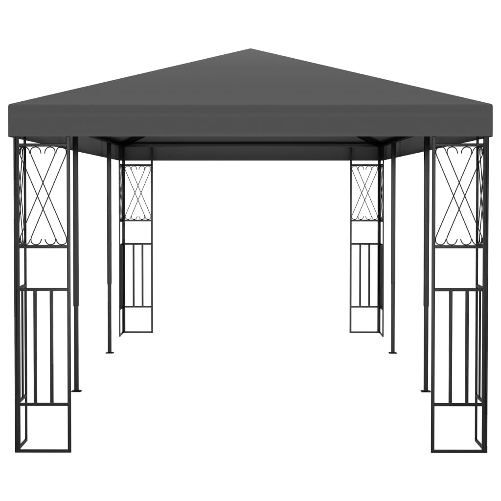 Gazebo 3x6 m Antracite in Tessuto 48010