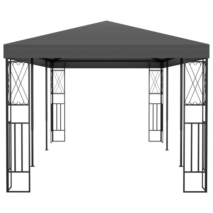 Gazebo 3x6 m Antracite in Tessuto 48010