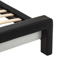 Struttura del letto Nero 218 x 132 x 86.5 cm Pelle Sintetica 286723