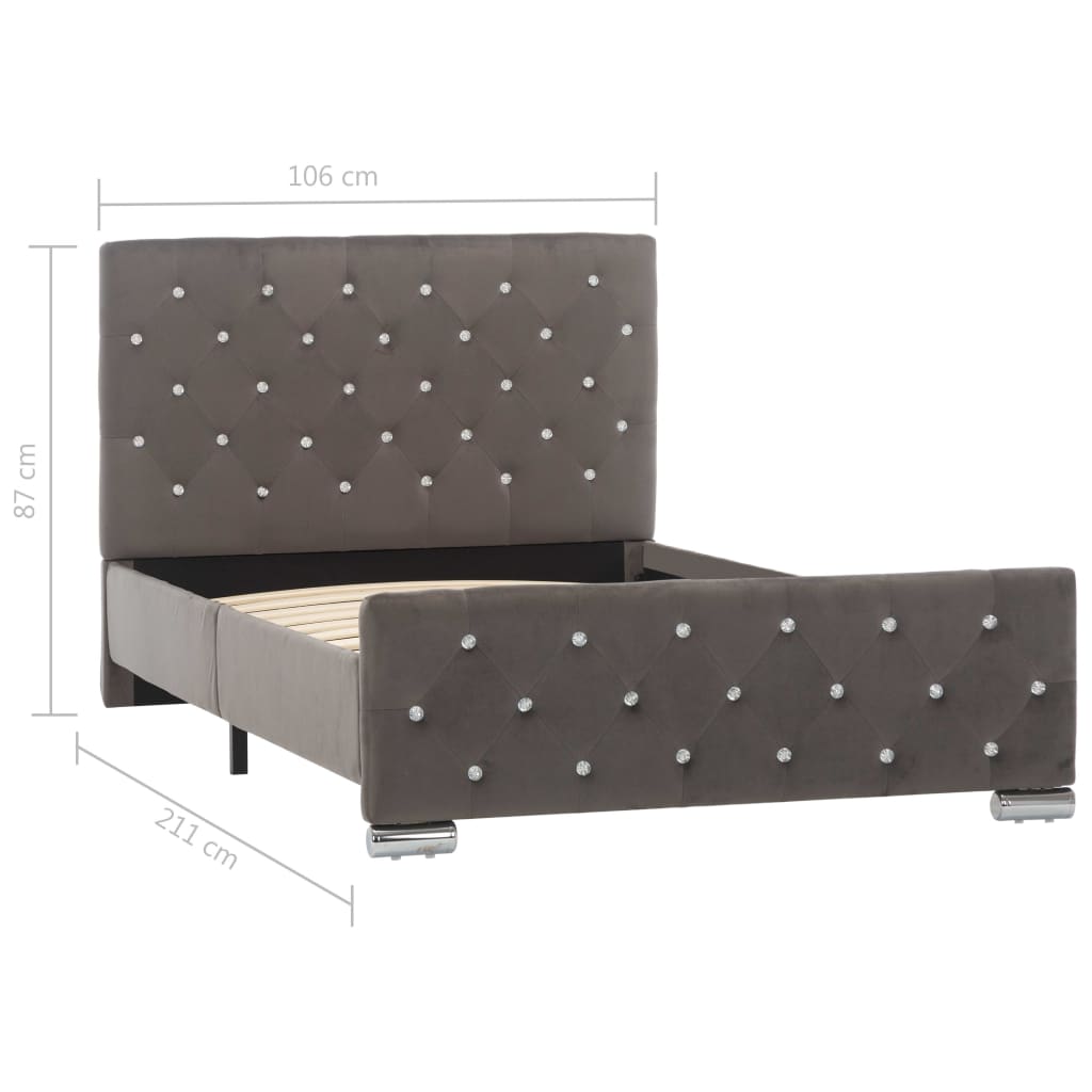 Giroletto Grigio in Velluto 100x200 cm cod mxl 60146