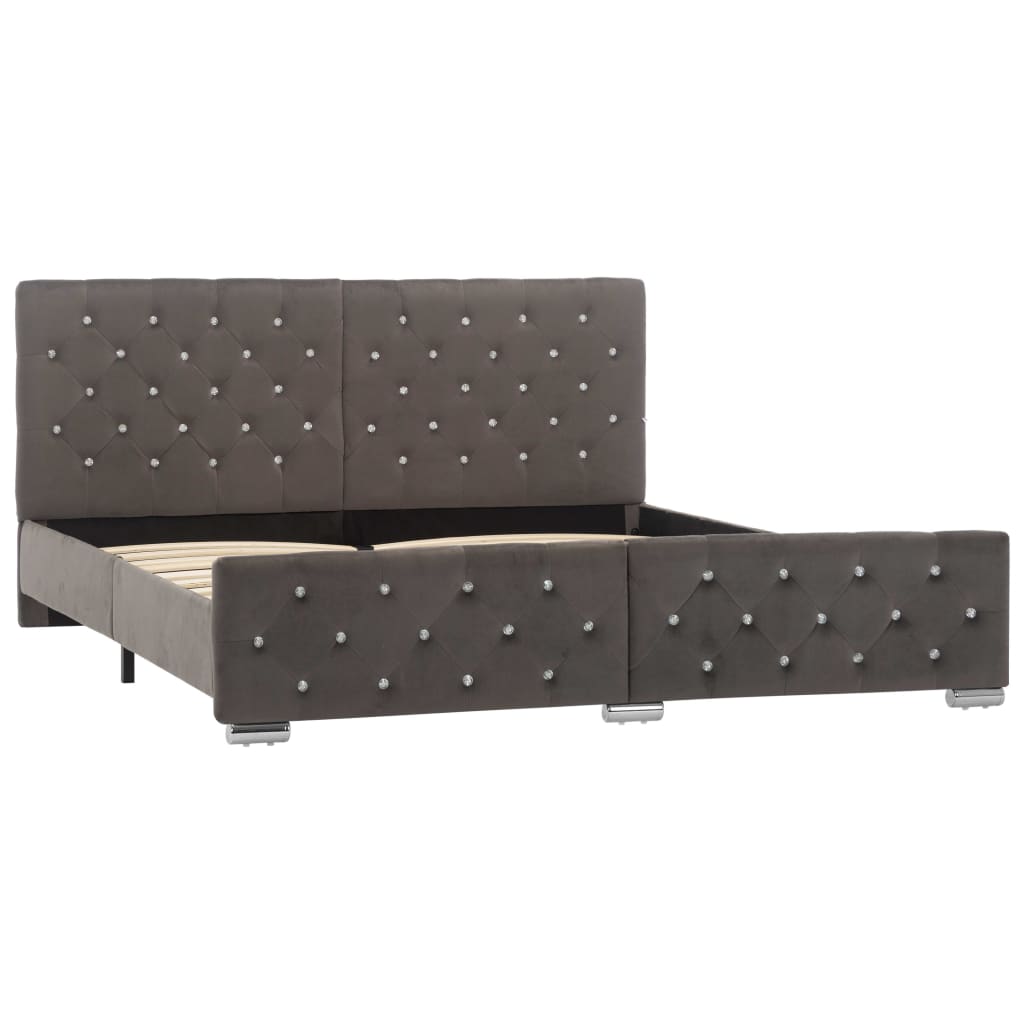 Giroletto Grigio in Velluto 160x200 cm 286833