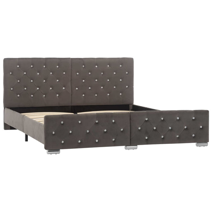 Giroletto Grigio in Velluto 160x200 cm 286833