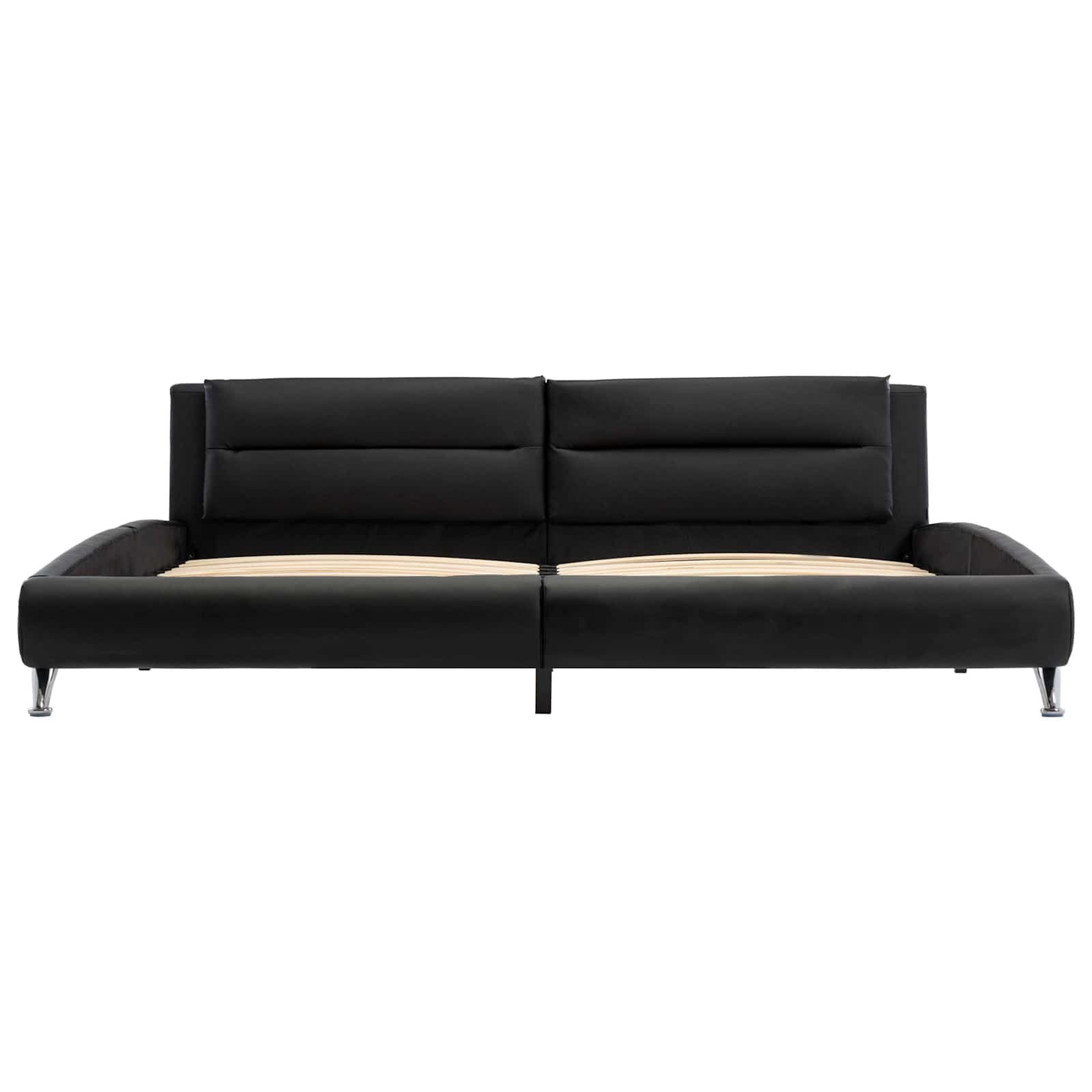 Struttura del letto Nero 160 x 200 cm Pelle Sintetica 286839
