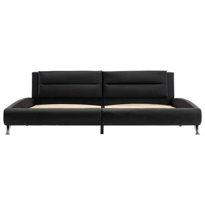 Struttura del letto Nero 160 x 200 cm Pelle Sintetica 286839